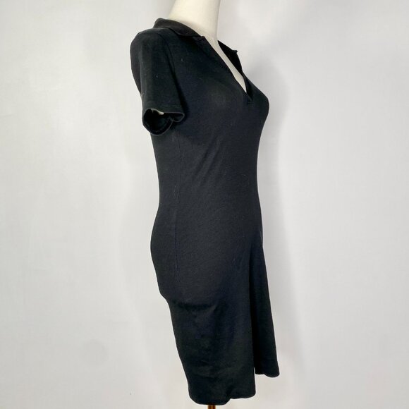 Zara - Black Knit Polo Dress - Picture 3 of 5